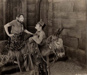 Barbara and Wallace MacDonald+in+Thy+Name+is+Woman+on+donkey